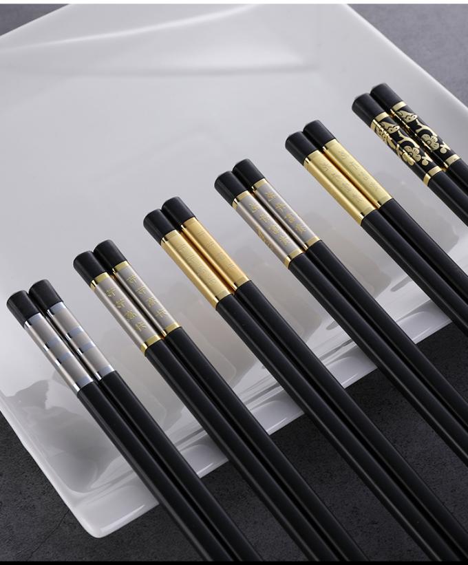 GTE 10 ζευγάρια Chopsticks πολυτέλειας πολυμερών σωμάτων & ίνας υάλου επιτραπέζιο σκεύος με τα κινέζικα 0