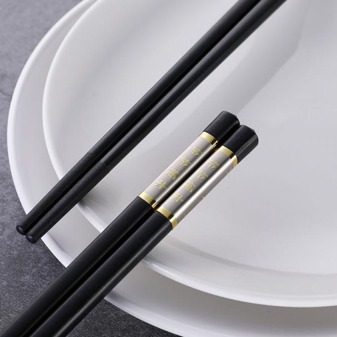 Chopsticks κραμάτων χρώματος φίμπεργκλας ασημένια οικογενειακή χρήση μη ολίσθησης σειράς ιαπωνική 0