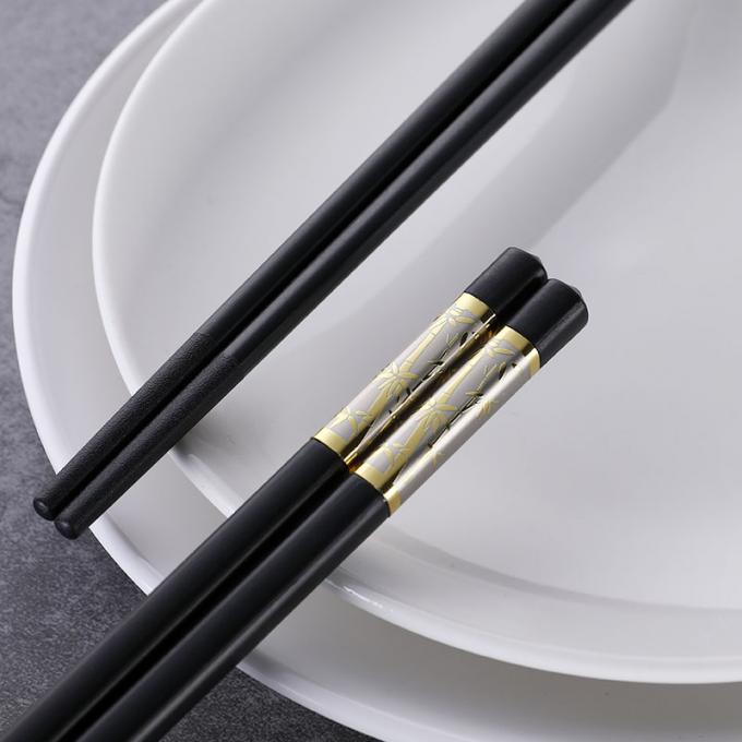 Chopsticks κραμάτων χρώματος φίμπεργκλας ασημένια οικογενειακή χρήση μη ολίσθησης σειράς ιαπωνική 1