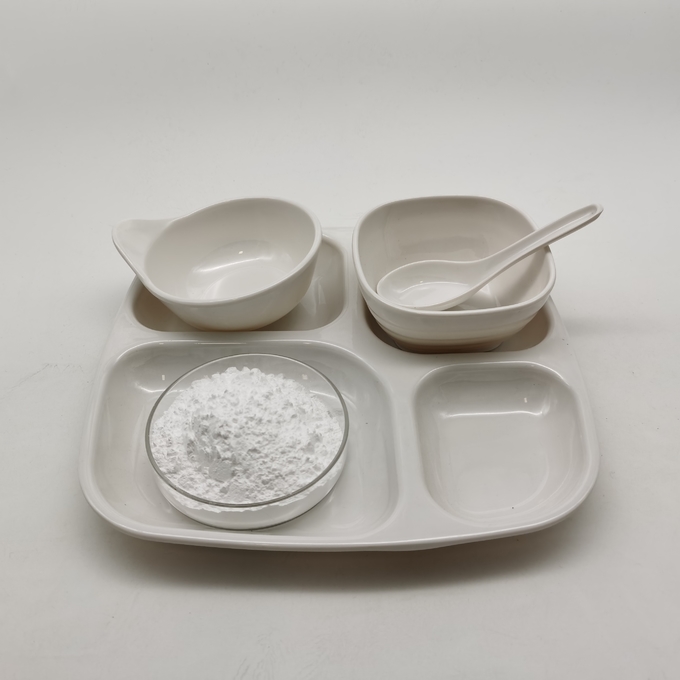 Άσπρη σκόνη ρητίνης φορμαλδεΰδης μελαμινών σκονών για βιομηχανικό 1
