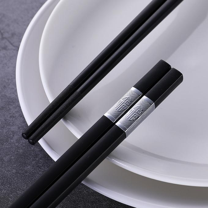 Τετραγωνική επικεφαλής ασημένια Chopsticks φίμπεργκλας ασφαλής ιαπωνική μη ολίσθηση πλυντηρίων πιάτων 1
