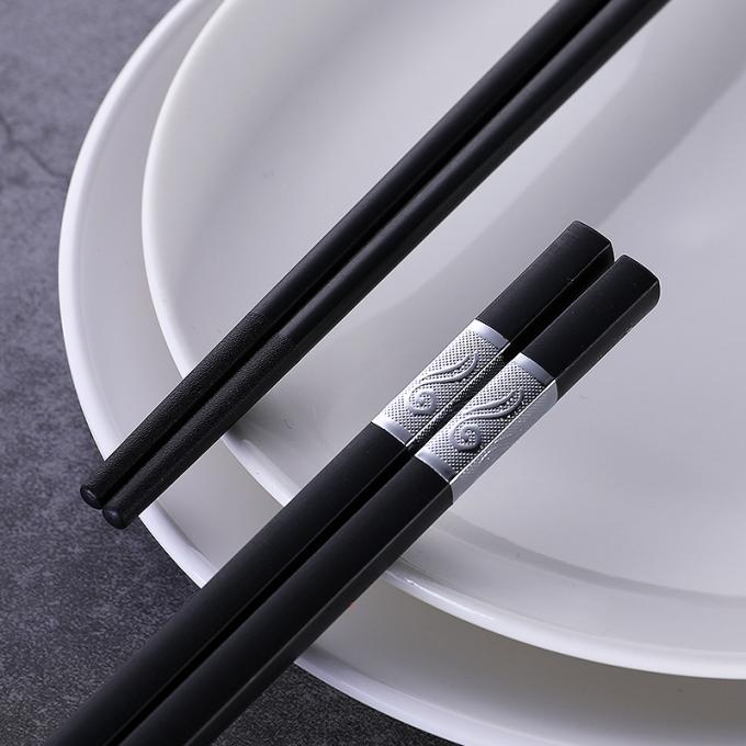 Τετραγωνική επικεφαλής ασημένια Chopsticks φίμπεργκλας ασφαλής ιαπωνική μη ολίσθηση πλυντηρίων πιάτων 2