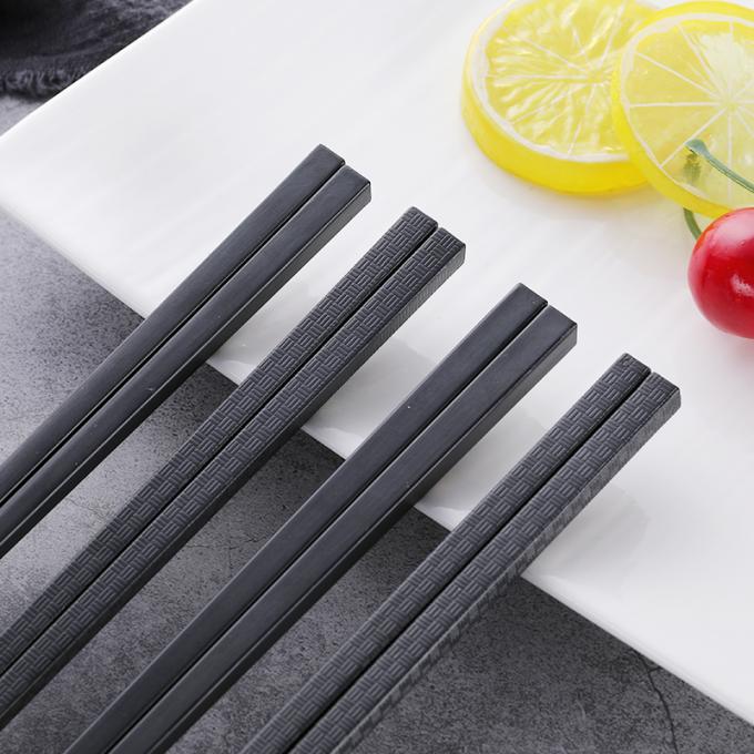 Slub Chopsticks κραμάτων σχεδίων ομαλή μαύρη μη ολίσθηση για το εγχώριο εστιατόριο 1