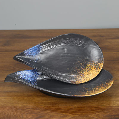 Καλή τιμή. Εξωτικό τρίγωνο πιάτων μορφής λουλουδιών πιάτων πτώσης νερού πιάτων μελαμινών 100% που διαμορφώνεται σε απευθείας σύνδεση