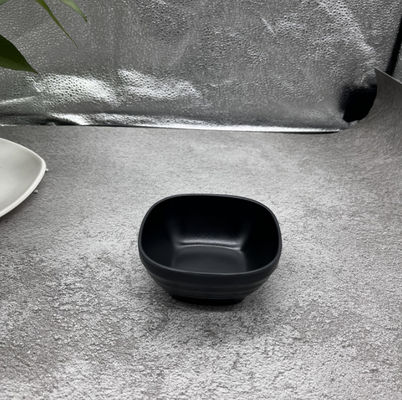 Καλή τιμή. Μαύρο Ματ τετράγωνο μικρά μελαμινίου μπολ για τις απαιτήσεις ποιότητας τροφίμων σε απευθείας σύνδεση