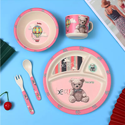 Καλή τιμή. Dinnerware μελαμινών κινούμενων σχεδίων ανθεκτικό προσαρμοσμένο σύνολα λογότυπο για το εστιατόριο σε απευθείας σύνδεση